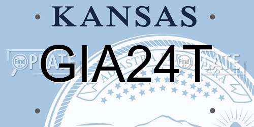 GIA24T Kansas License Plate