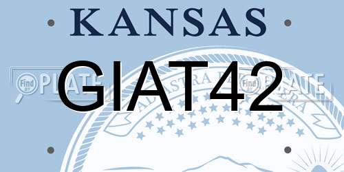GIAT42 Kansas License Plate