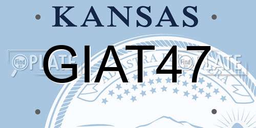 GIAT47 Kansas License Plate