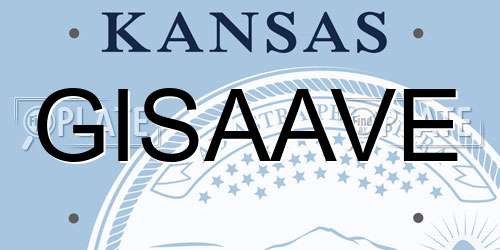 GISAAVE Kansas License Plate