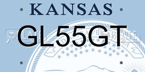 GL55GT Kansas License Plate