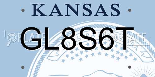 GL8S6T Kansas License Plate
