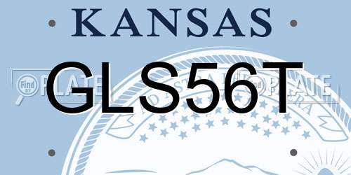GLS56T Kansas License Plate