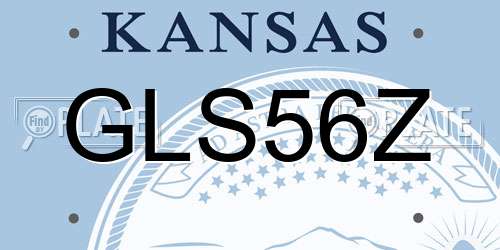 GLS56Z Kansas License Plate