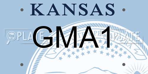 GMA1 Kansas License Plate