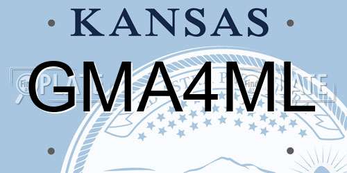 GMA4ML Kansas License Plate