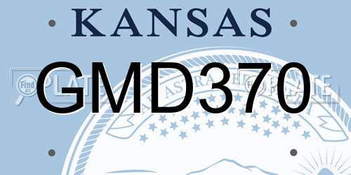 GMD370 Kansas License Plate