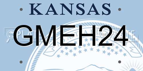 GMEH24 Kansas License Plate
