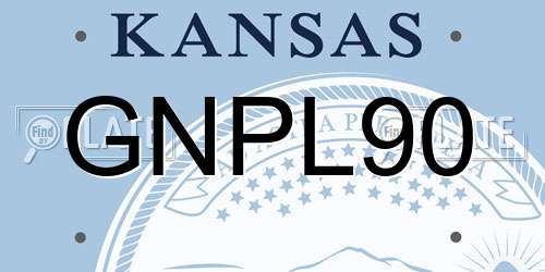 GNPL90 Kansas License Plate