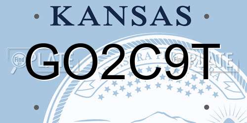 GO2C9T Kansas License Plate