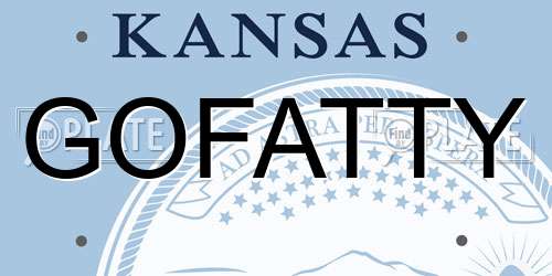 GOFATTY Kansas License Plate