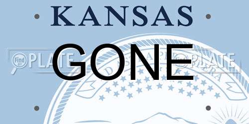 GONE Kansas License Plate