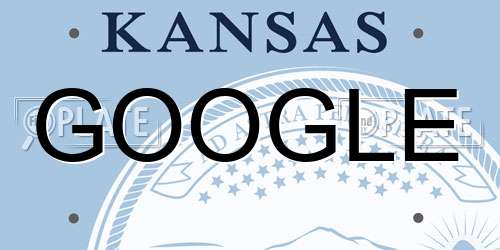 GOOGLE Kansas License Plate