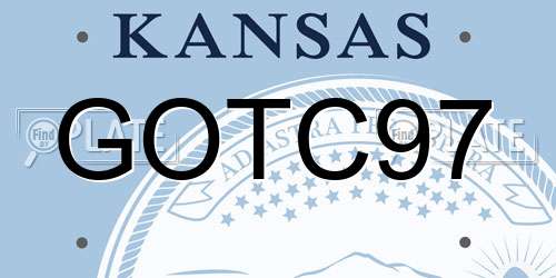 GOTC97 Kansas License Plate