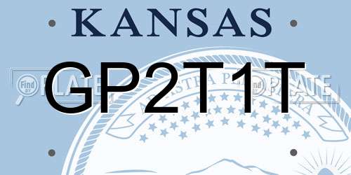GP2T1T Kansas License Plate