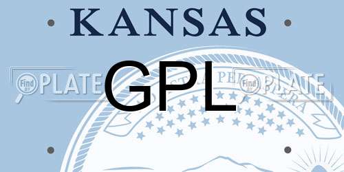 GPL Kansas License Plate