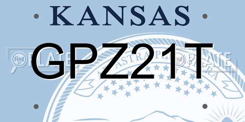 GPZ21T Kansas License Plate