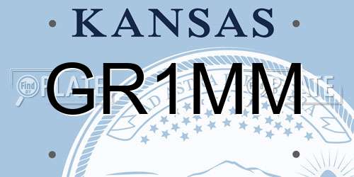 GR1MM Kansas License Plate