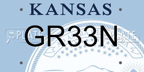 GR33N Kansas License Plate