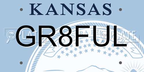 GR8FUL Kansas License Plate