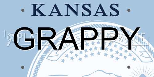 GRAPPY Kansas License Plate
