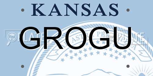 GROGU Kansas License Plate