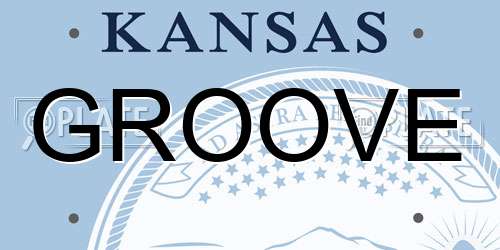 GROOVE Kansas License Plate