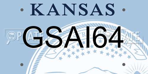 GSAI64 Kansas License Plate