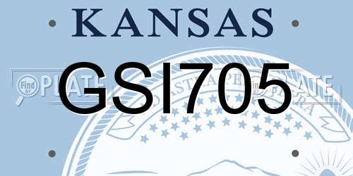 GSI705 Kansas License Plate