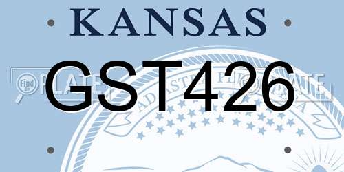 GST426 Kansas License Plate