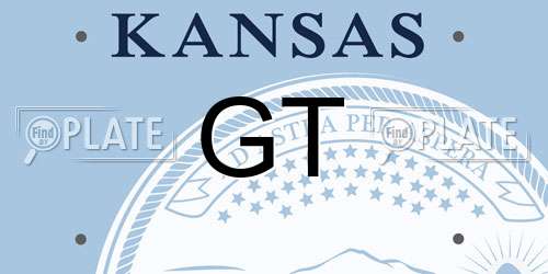 GT Kansas License Plate