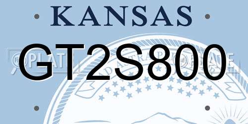GT2S800 Kansas License Plate