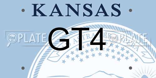 GT4 Kansas License Plate