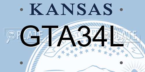 GTA34L Kansas License Plate