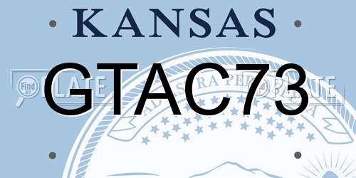 GTAC73 Kansas License Plate