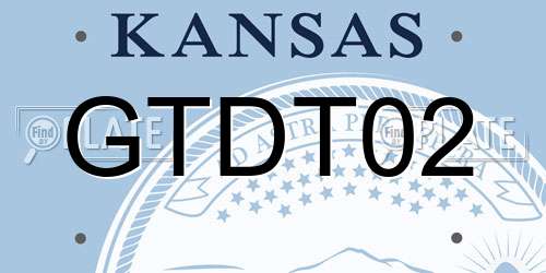 GTDT02 Kansas License Plate