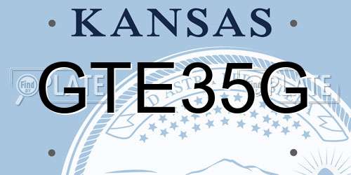 GTE35G Kansas License Plate