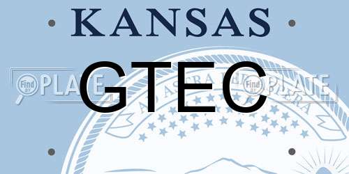 GTEC Kansas License Plate