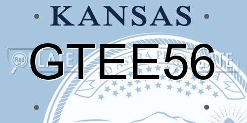 GTEE56 Kansas License Plate