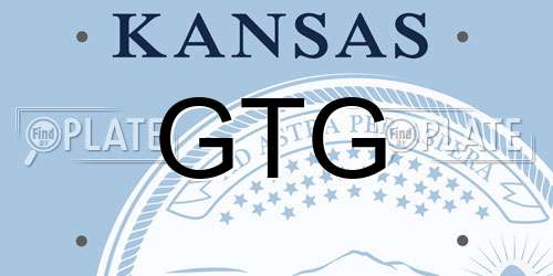 GTG Kansas License Plate