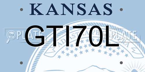 GTI70L Kansas License Plate