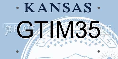 GTIM35 Kansas License Plate