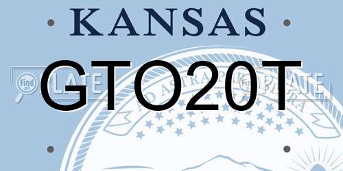 GTO20T Kansas License Plate