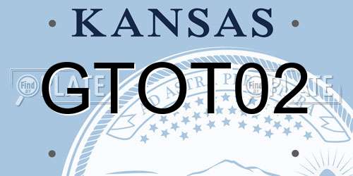 GTOT02 Kansas License Plate