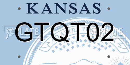 GTQT02 Kansas License Plate