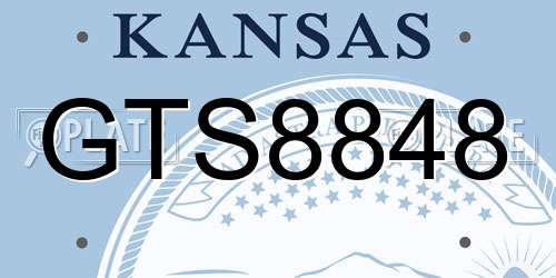 GTS8848 Kansas License Plate