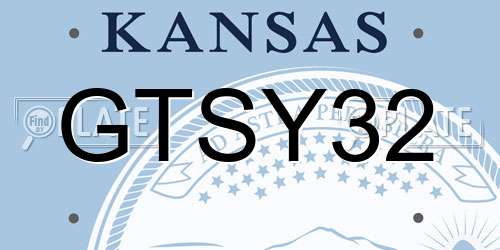 GTSY32 Kansas License Plate