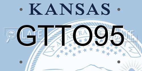 GTTO95 Kansas License Plate