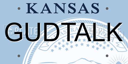 GUDTALK Kansas License Plate