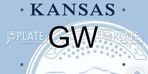 GW Kansas License Plate